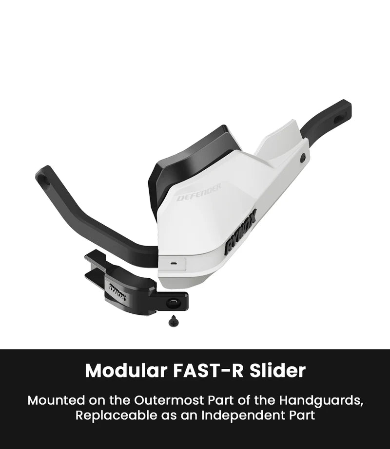 RYNOX - DEFENDER PRO HANDGUARDS - WHITE BLACK