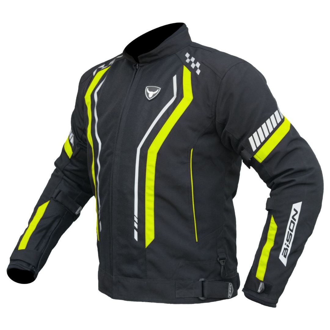 Bison - AIR PRO – BLACK HI-VIZ GREEN JACKET