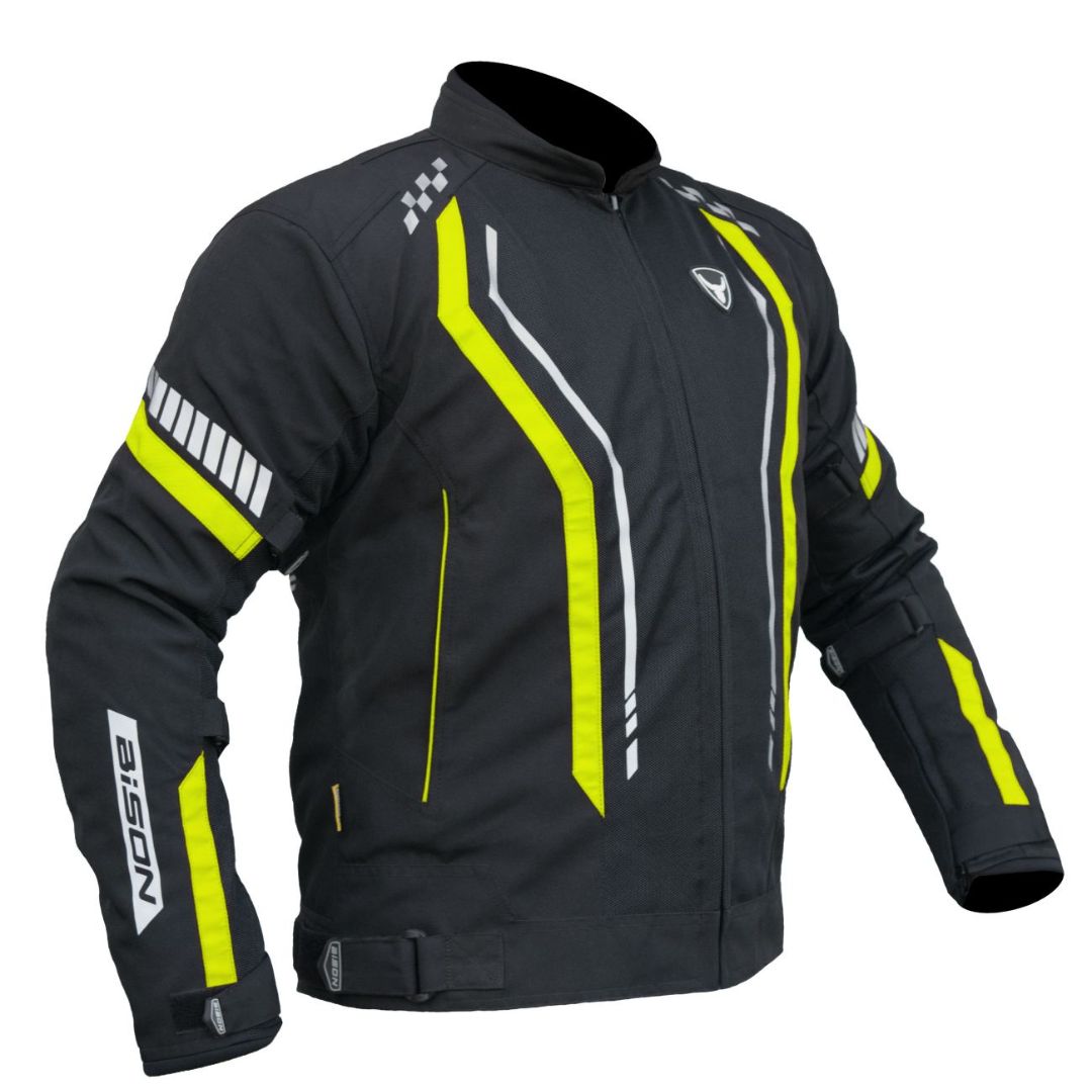 Bison - AIR PRO – BLACK HI-VIZ GREEN JACKET