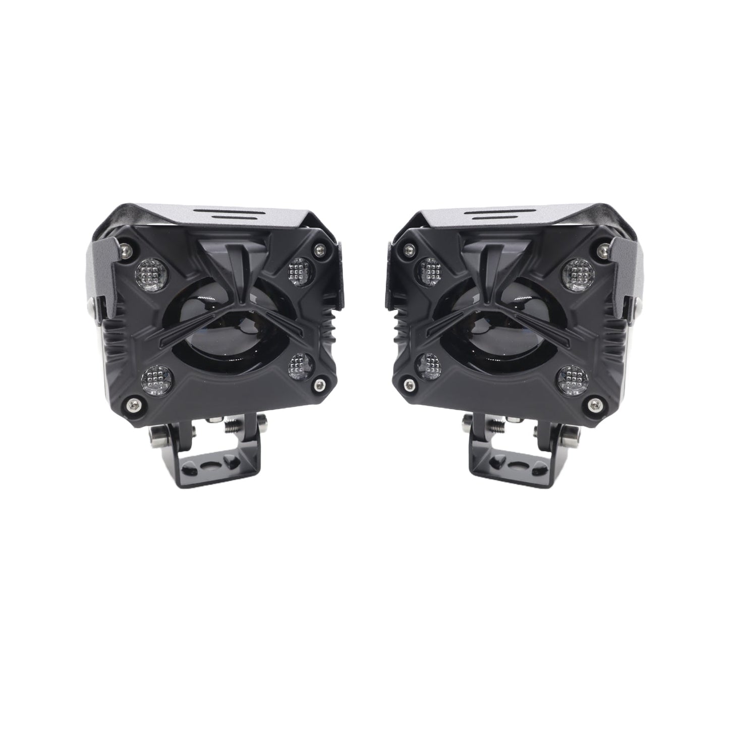 HJG - 80W YELLOW/WHITE & MULTICOLOUR LED FOG LIGHTS