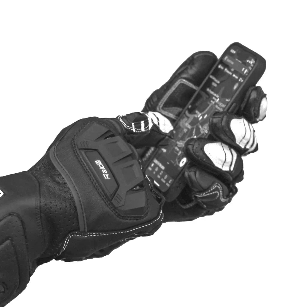Raida - AeroPrix Motorcycle Gloves White