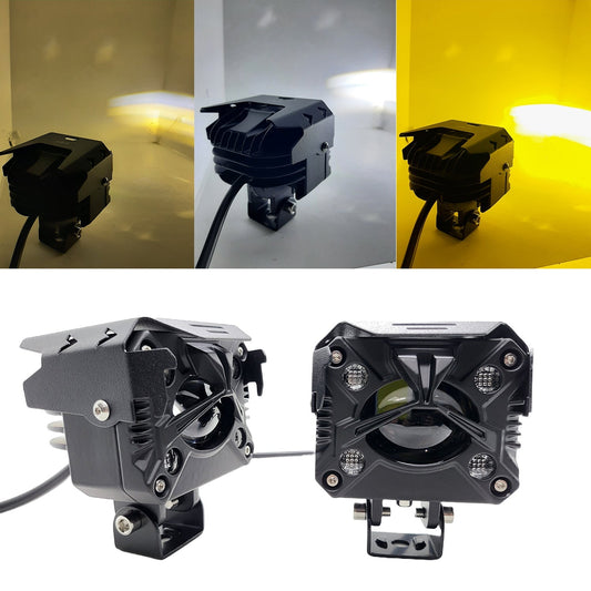 HJG - 80W YELLOW/WHITE & MULTICOLOUR LED FOG LIGHTS