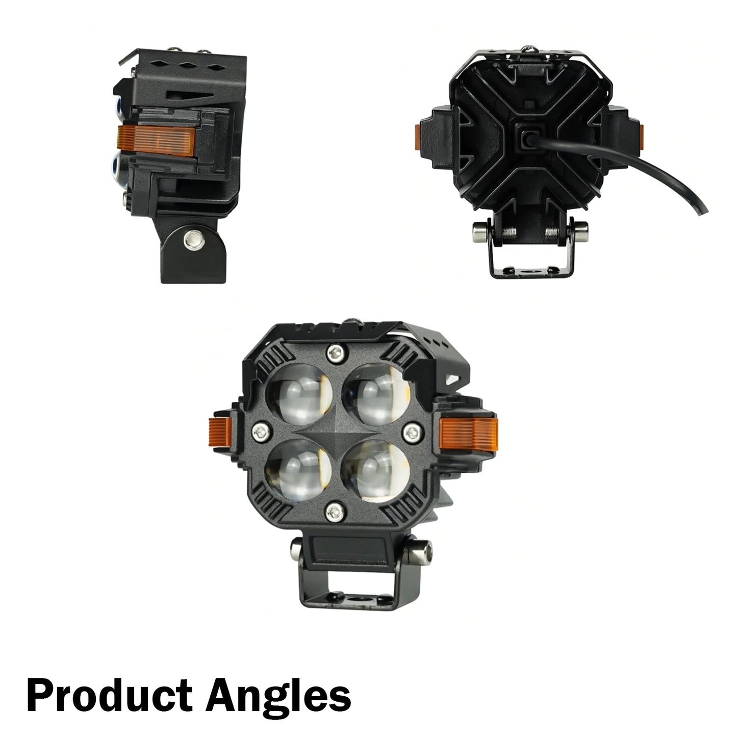 HJG - S-65 LED FOG LIGHT DUAL-COLOUR YELLOW/WHITE