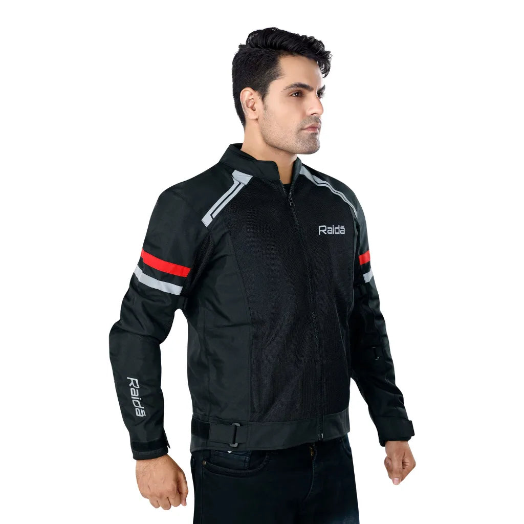 Raida - Tourer Jacket Black/Red