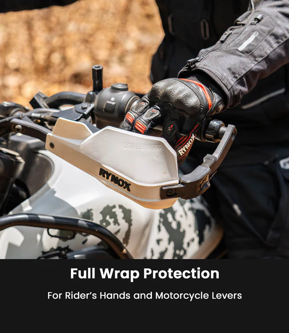 RYNOX - DEFENDER PRO HANDGUARDS - WHITE BLACK