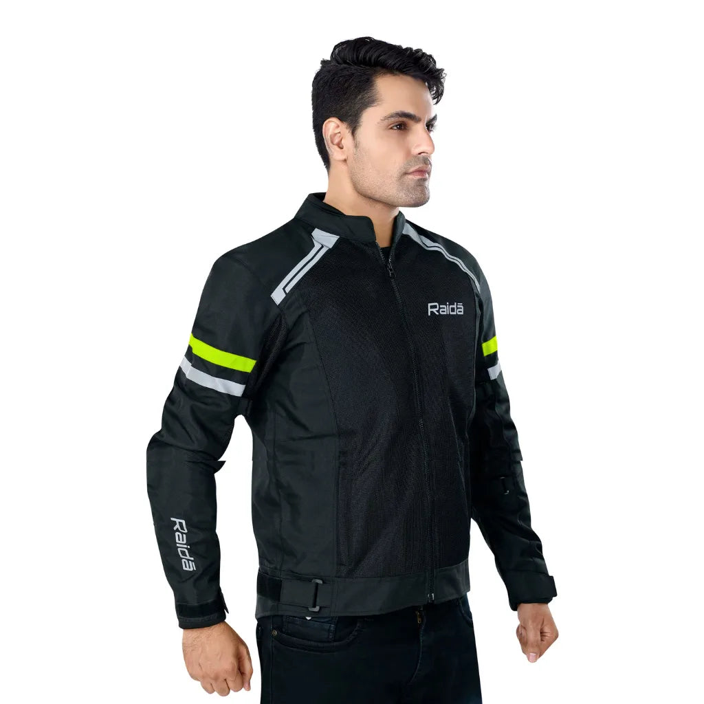 Raida - Tourer Jacket Black/Hi-Viz