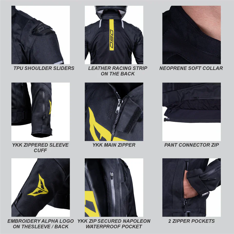 DSG - GPX RIDING JACKET Black/Red
