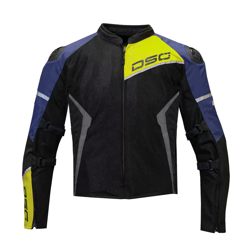 DSG Apex Air-Flow Riding Jacket Black/Blue/Neon