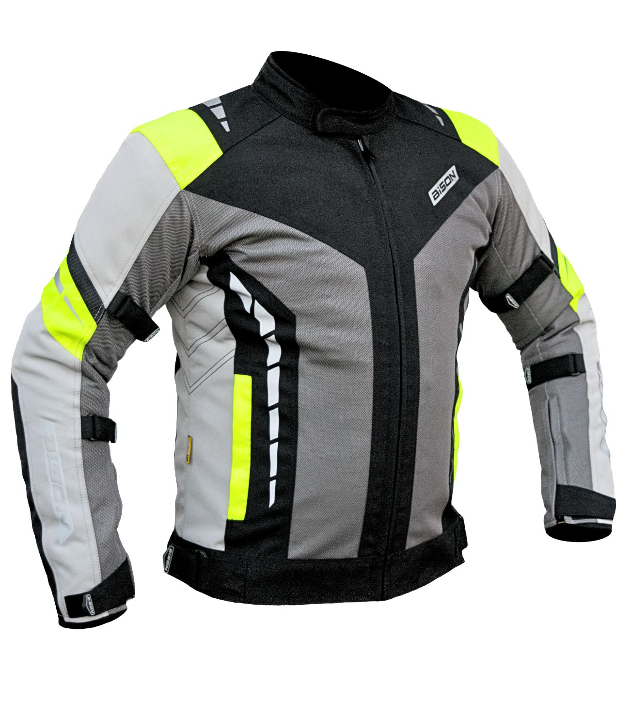 Bison -MASCULINE V.2 – GREY HI-VIZ GREEN JACKET