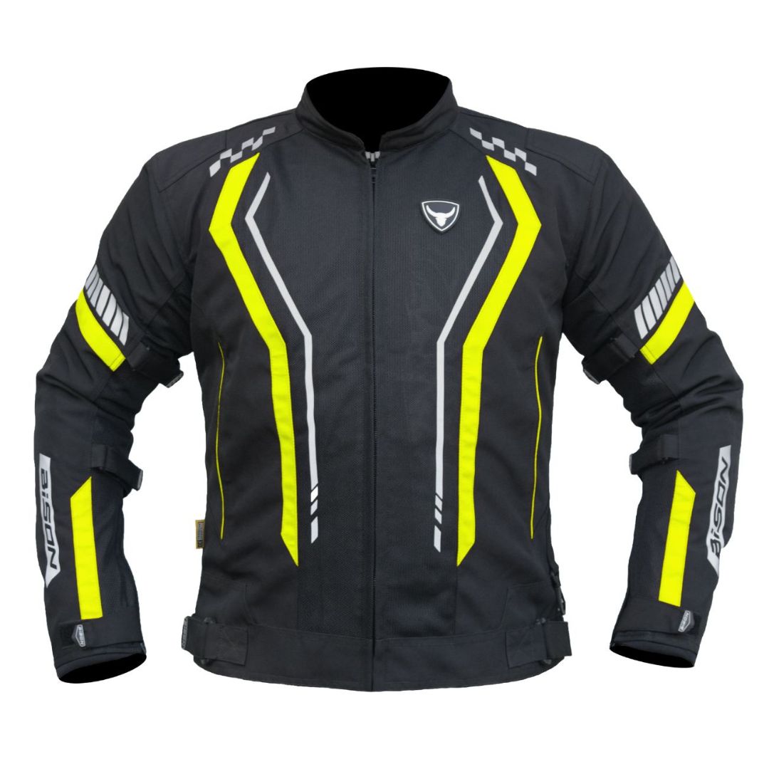 Bison - AIR PRO – BLACK HI-VIZ GREEN JACKET
