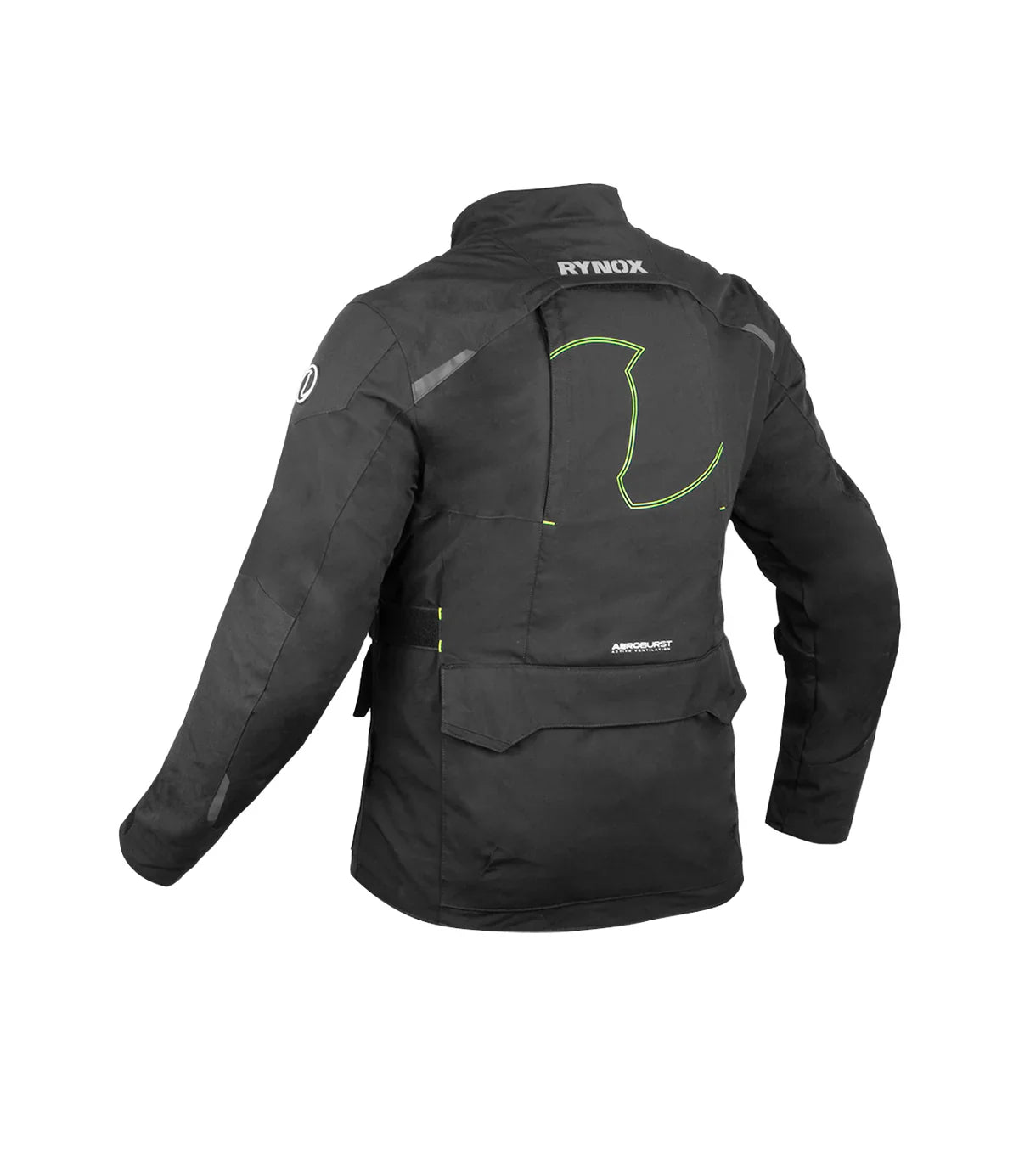 Rynox - ADVENTO PRO JACKET - Black Hi-viz green