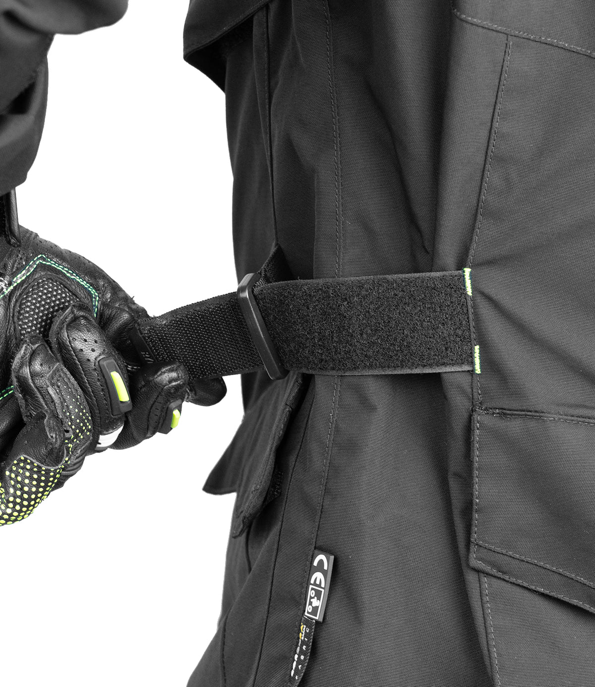 Rynox - ADVENTO PRO JACKET - Black Hi-viz green