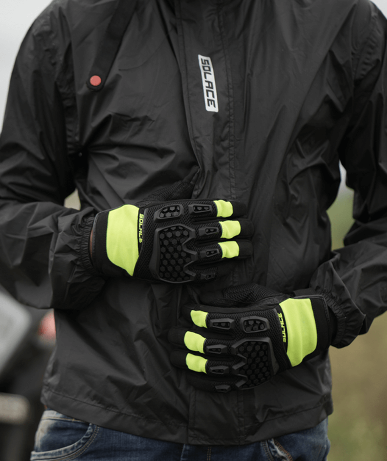 Solace - AIRX DUALSPORT CE GLOVES Neon