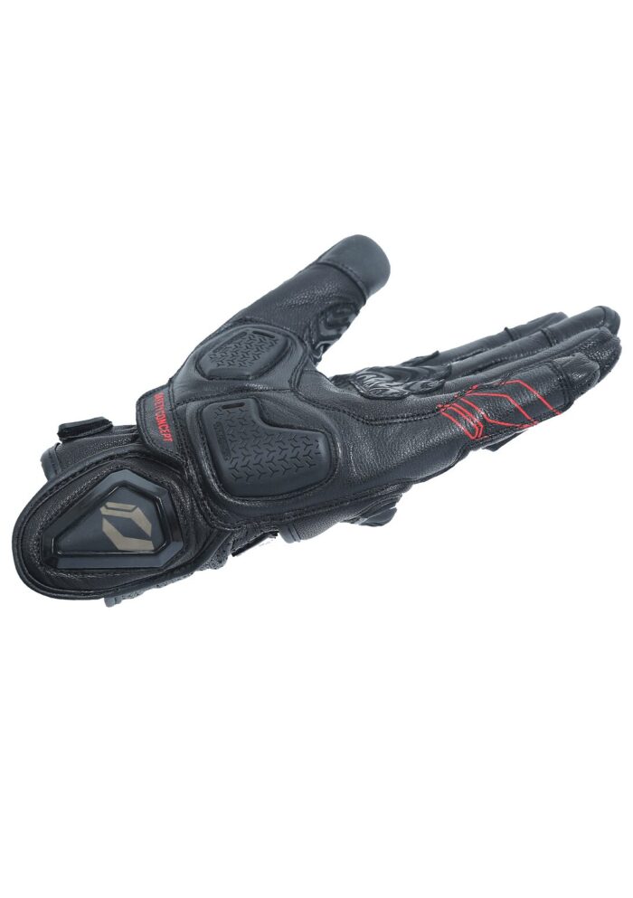 Solace - Hobo Semi-Gauntlet Gloves Black/Red