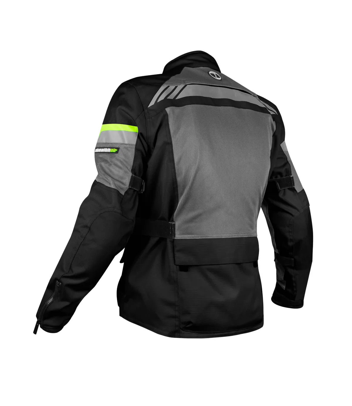 Rynox - STEALTH AIR PRO JACKET - Black Hi-Viz Green