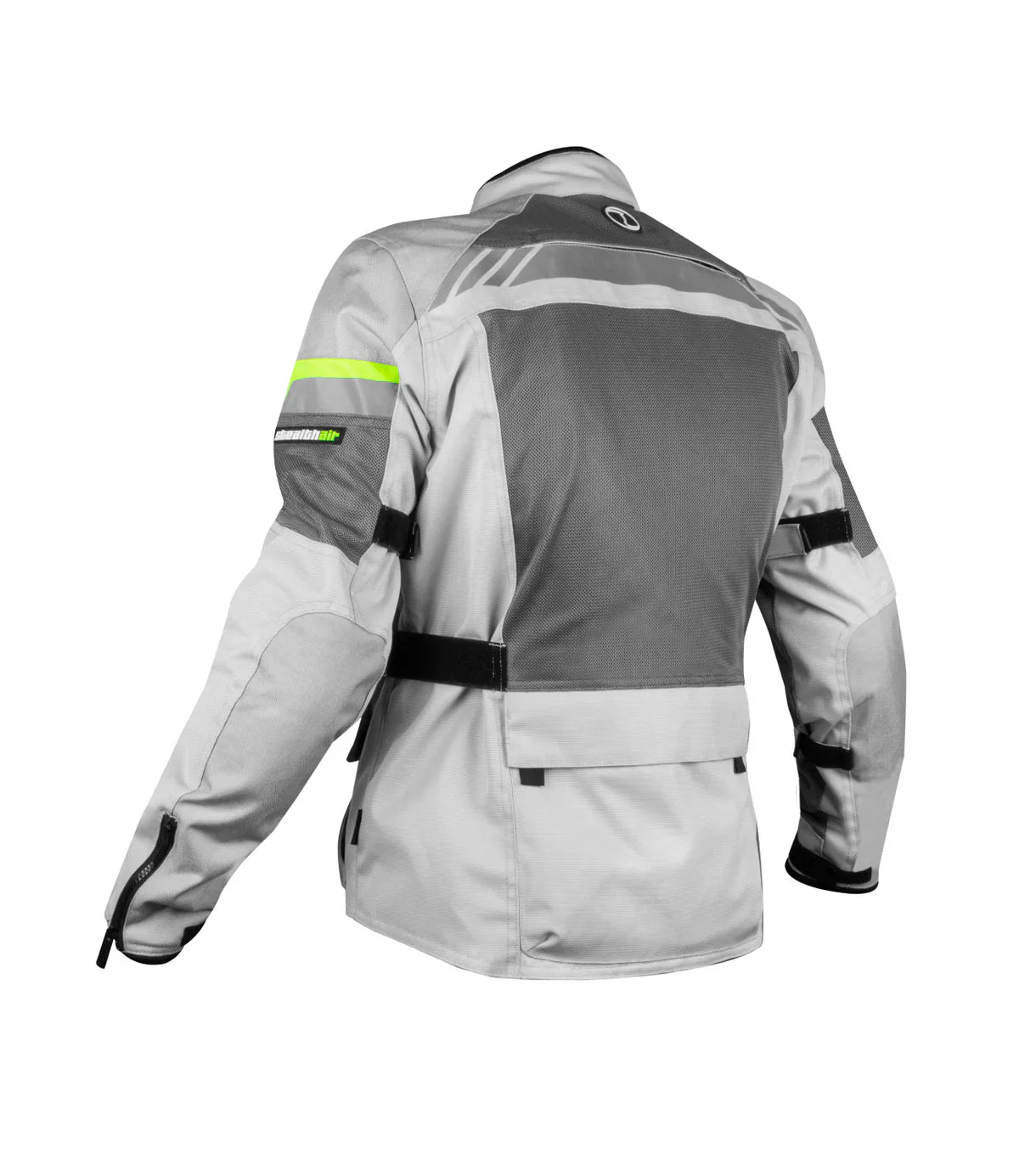 Rynox - STEALTH AIR PRO JACKET - Grey Hi-Viz Green
