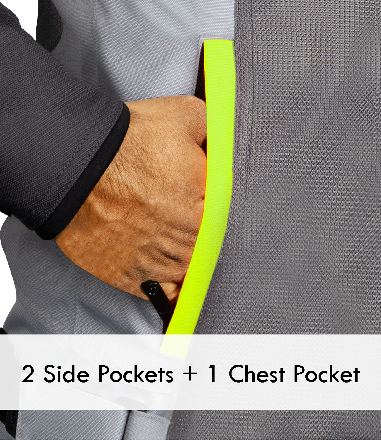 Rynox - AIR GT 4 JACKET - Grey Hi-Viz Green