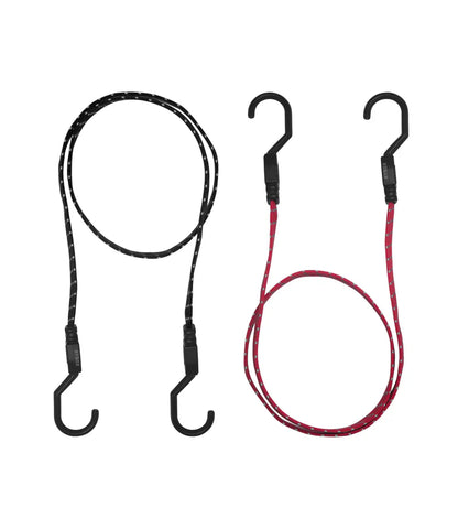 RYNOX - GRIPPER REFLECTIVE BUNGEE - PACK OF 2 - BLACK RED