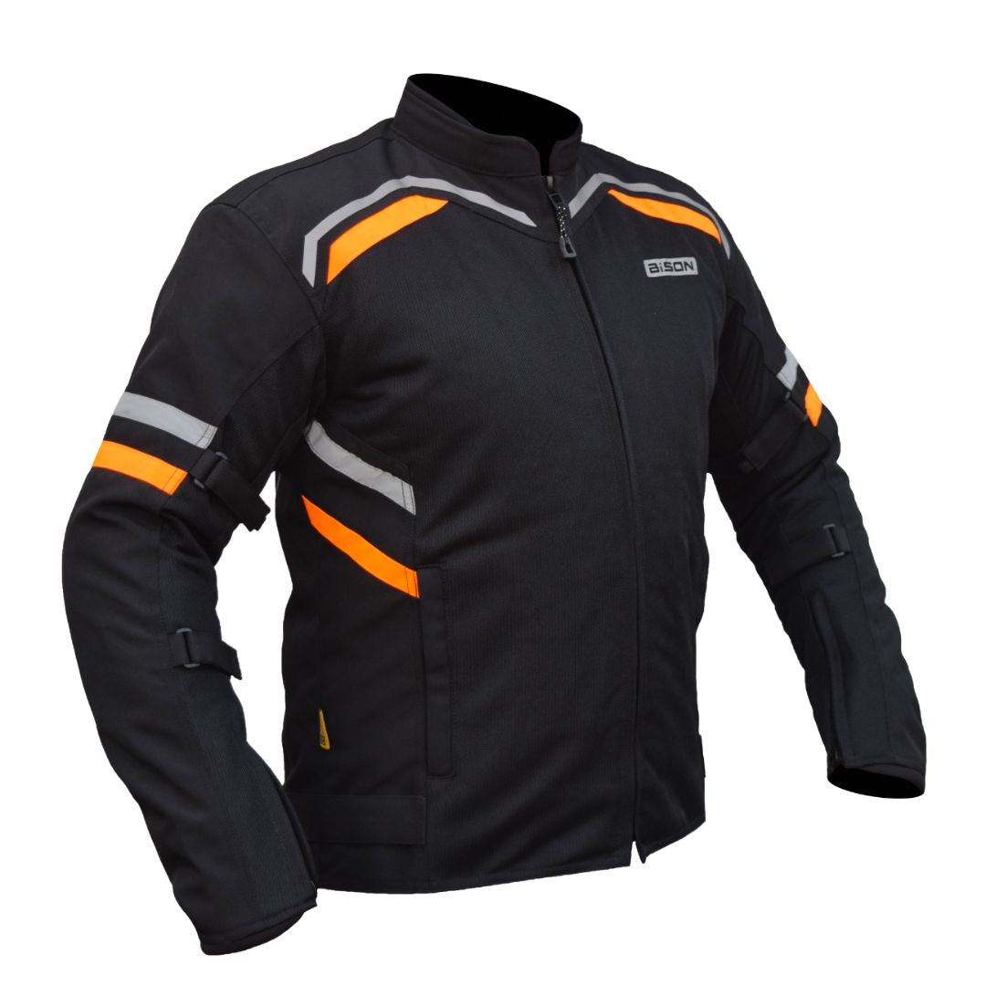 Bison - RAPTOR V.2 – BLACK HI-VIZ ORANGE JACKET