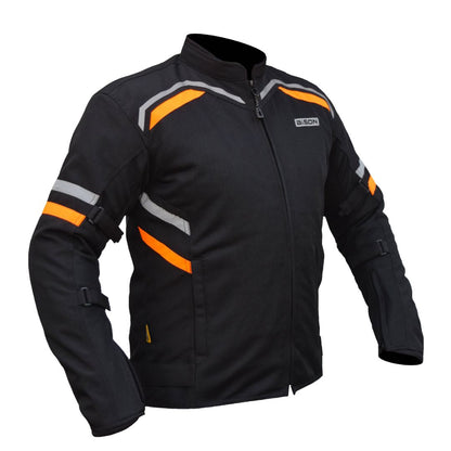 Bison - RAPTOR V.2 – BLACK HI-VIZ ORANGE JACKET