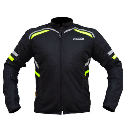 Bison - RAPTOR V.2 – BLACK HI-VIZ GREEN JACKET