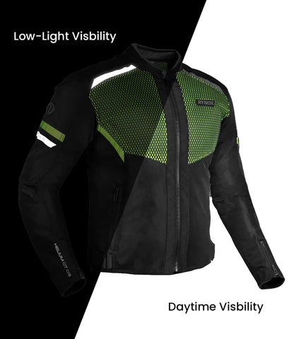 HELIUM GT 3 JACKET - BLACK HI-VIZ GREEN