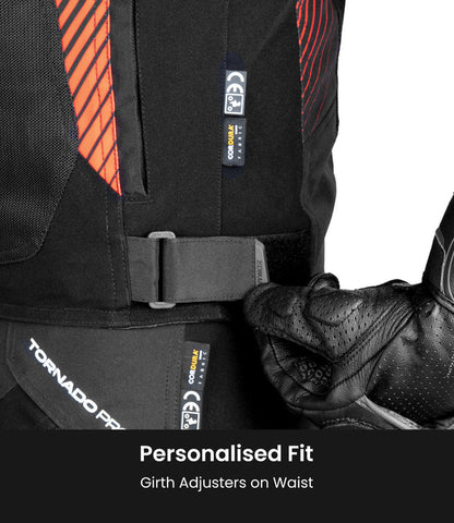 RYNOX - APEX EVO JACKET - CE CERTIFIED CLASS AA - BLACK RED