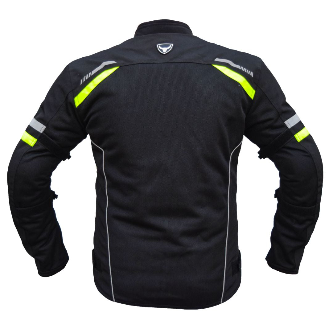 Bison - RAPTOR V.2 – BLACK HI-VIZ GREEN JACKET