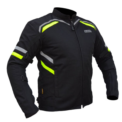 Bison - RAPTOR V.2 – BLACK HI-VIZ GREEN JACKET