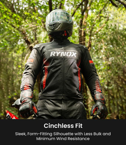 RYNOX - APEX EVO JACKET - CE CERTIFIED CLASS AA - BLACK RED