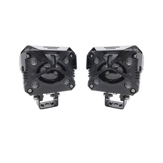 HJG - 80W YELLOW/WHITE & MULTICOLOUR LED FOG LIGHTS
