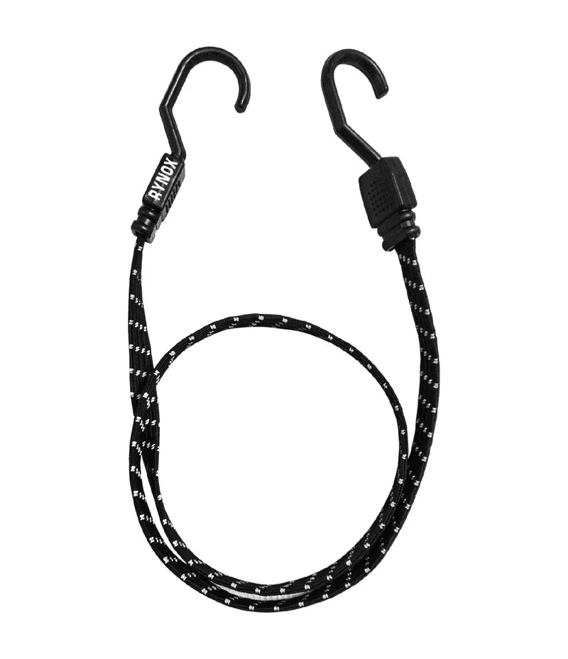 RYNOX - GRIPPER REFLECTIVE BUNGEE - PACK OF 1 - BLACK