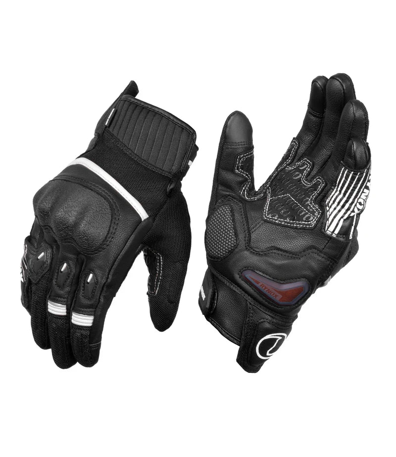RYNOX - TORNADO PRO 4 GLOVES - BLACK WHITE