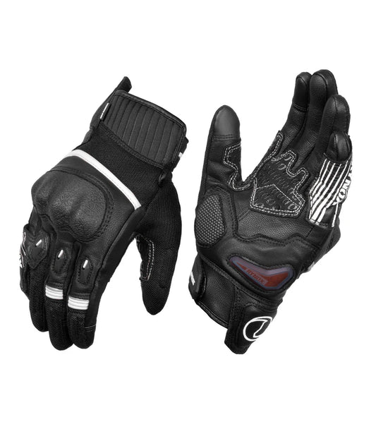 RYNOX - TORNADO PRO 4 GLOVES - BLACK WHITE