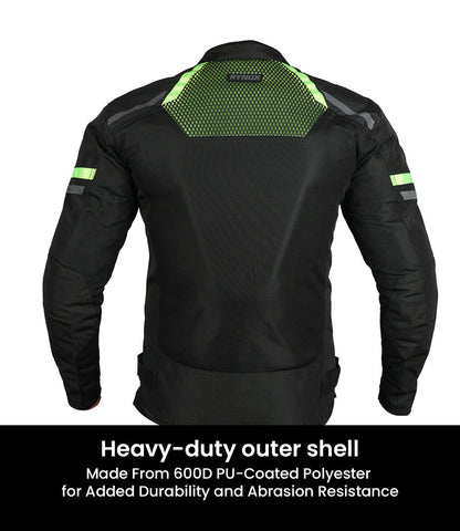 HELIUM GT 3 JACKET - BLACK HI-VIZ GREEN