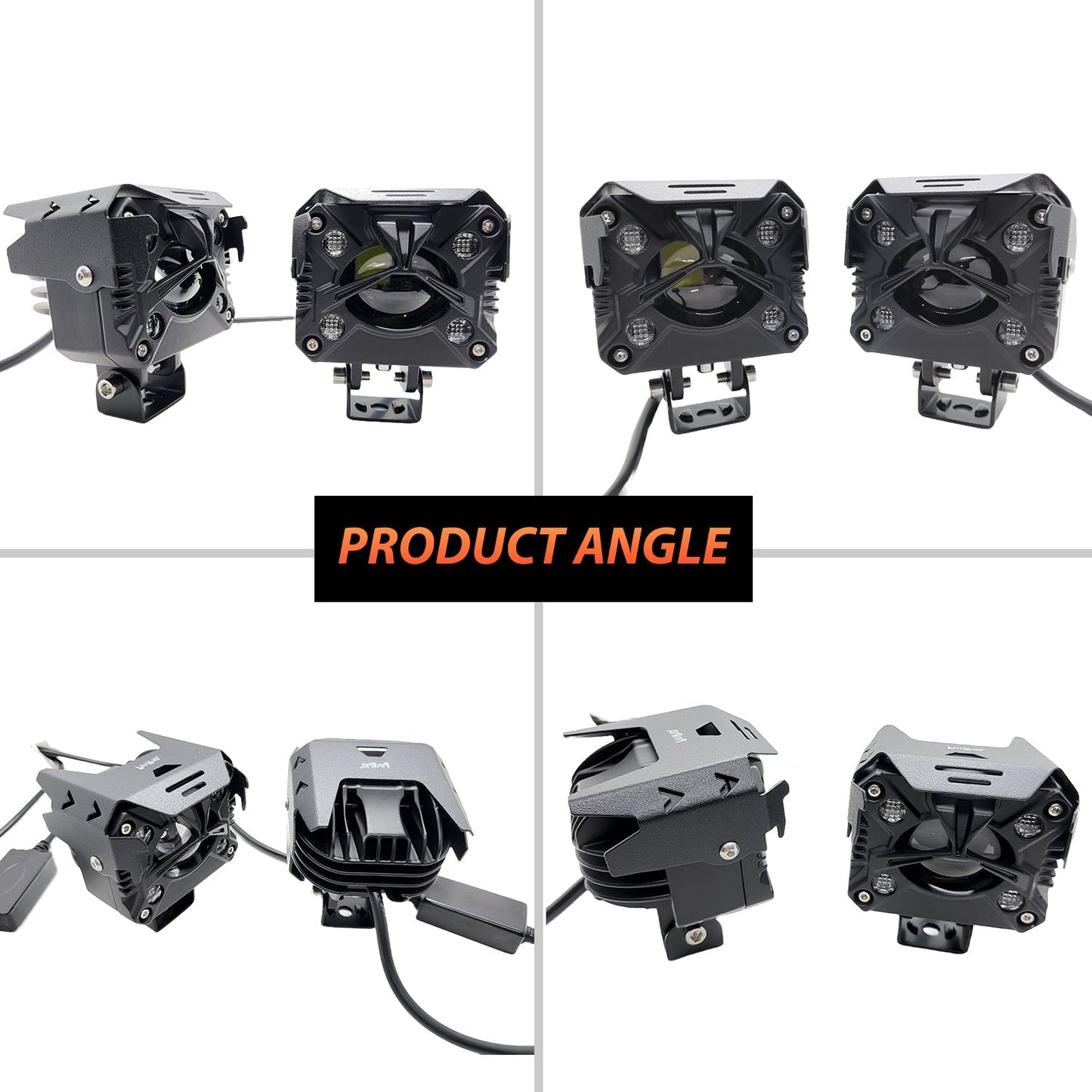 HJG - 80W YELLOW/WHITE & MULTICOLOUR LED FOG LIGHTS