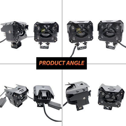 HJG - 80W YELLOW/WHITE & MULTICOLOUR LED FOG LIGHTS