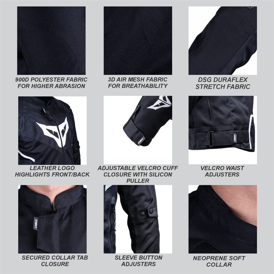 DSG - GPX RIDING JACKET Black/White