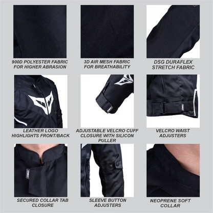 DSG - GPX RIDING JACKET Black/White
