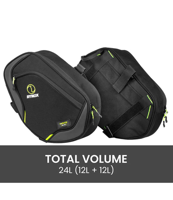 RYNOX - NAVIGATOR FRAME BAGS 24L STORMPROOF - FOR ROYAL ENFIELD HIMALAYAN 450