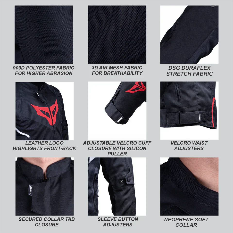 DSG - GPX RIDING JACKET Black/Yellow