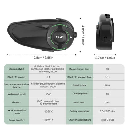 EJEAS - Q8 MESH INTERCOM