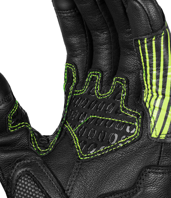 RYNOX - TORNADO PRO 4 GLOVES - BLACK HI-VIZ GREEN