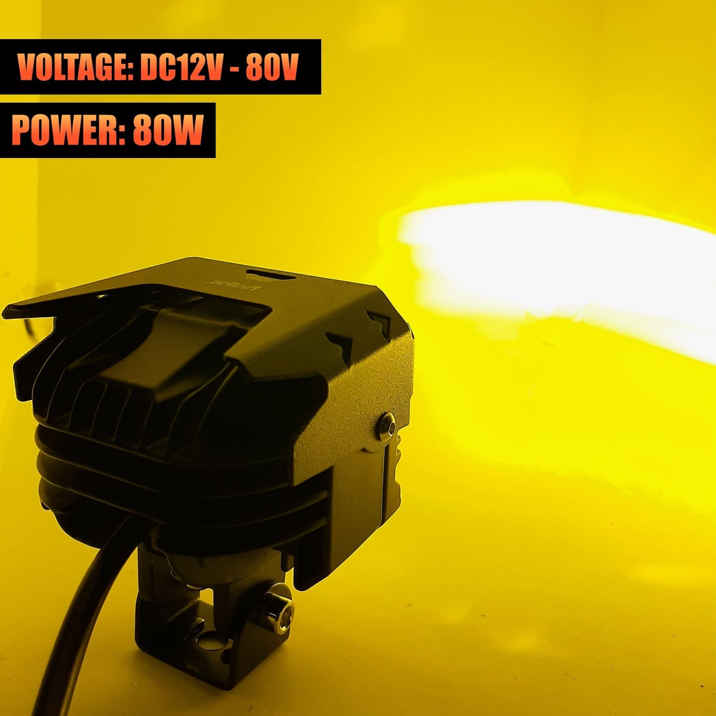HJG - 80W YELLOW/WHITE & MULTICOLOUR LED FOG LIGHTS