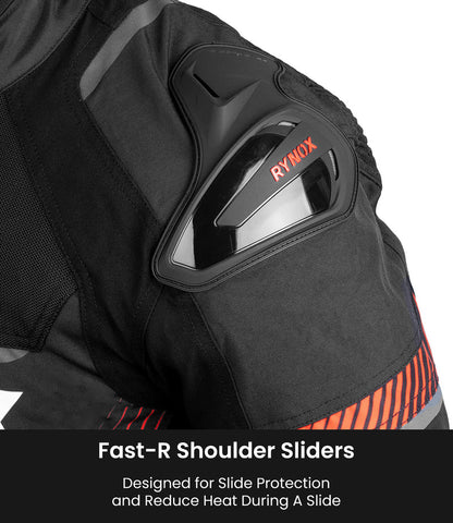 RYNOX - APEX EVO JACKET - CE CERTIFIED CLASS AA - BLACK RED