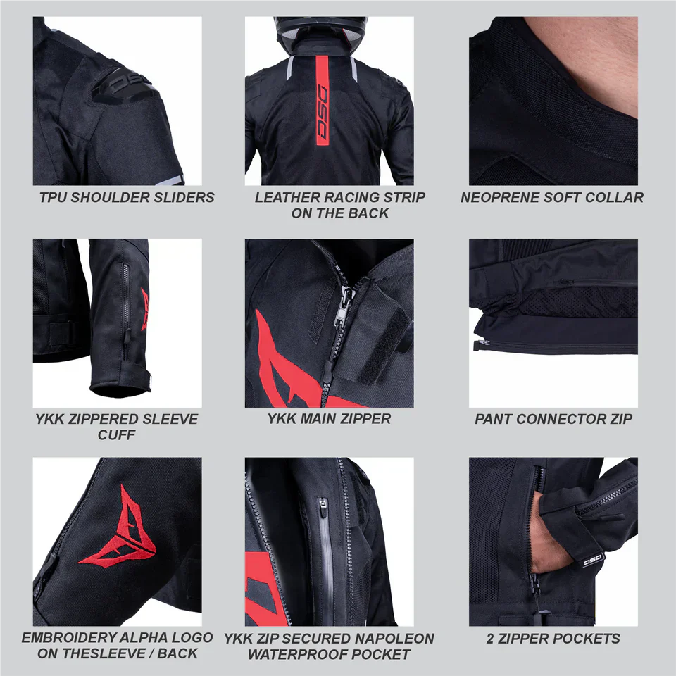 DSG - GPX RIDING JACKET Black/Yellow