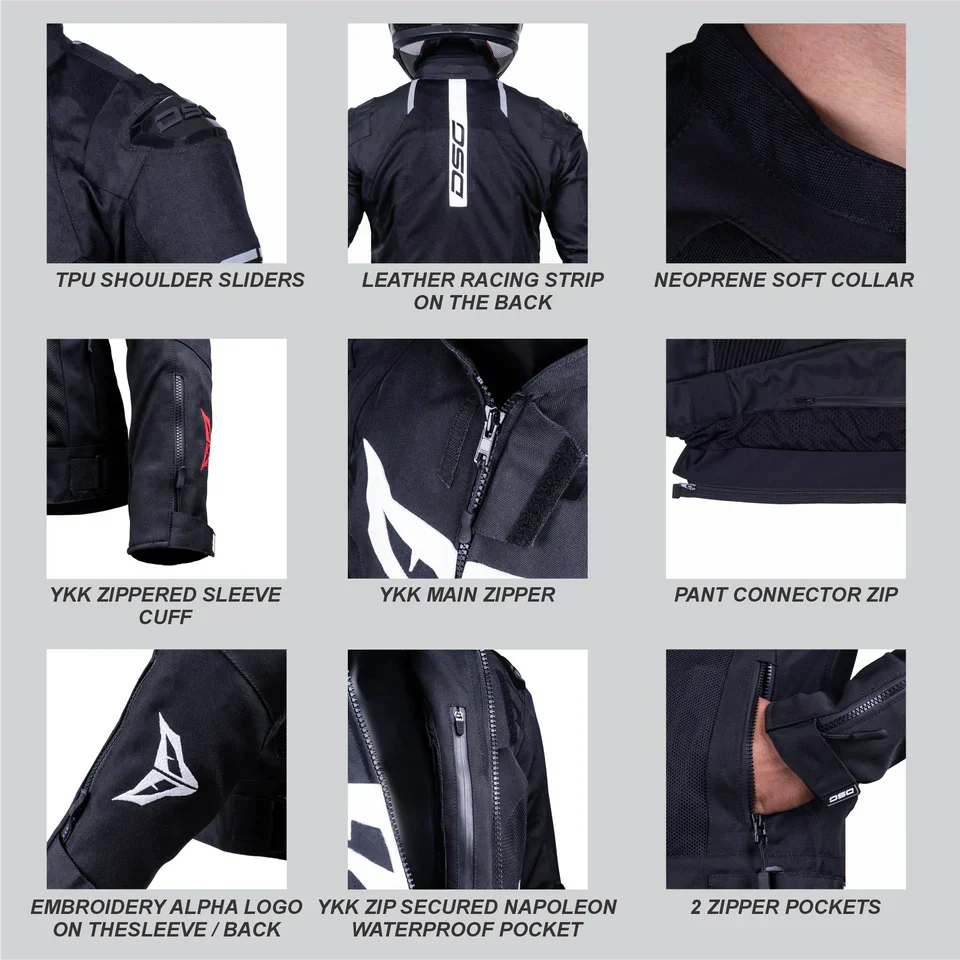 DSG - GPX RIDING JACKET Black/White