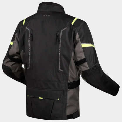 LS2 - NARVIK LADY RIDING JACKET GREY BLACK HI-VI YELLOW
