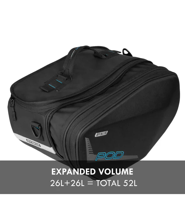 RYNOX - POD SADDLEBAGS 52L- STORMPROOF