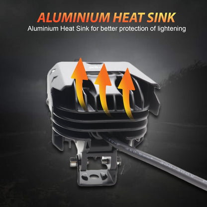 HJG - 80W YELLOW/WHITE & MULTICOLOUR LED FOG LIGHTS